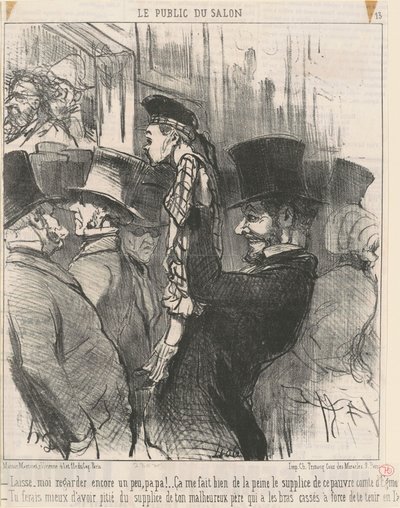 Nech mě se znovu dívat... tati! od Honoré Daumier