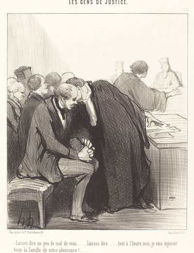 Řekněme o tobě něco špatného... od Honoré Daumier