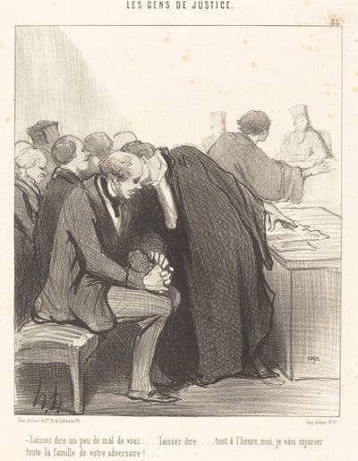Řekněme o tobě něco špatného... od Honoré Daumier