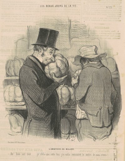 Milovník melounů od Honoré Daumier