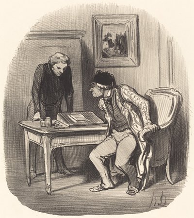 Je účet správný?... od Honoré Daumier