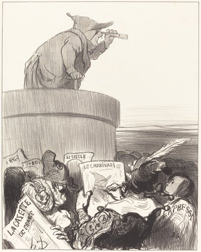 Ústavní uvažování o politickém horizontu od Honoré Daumier