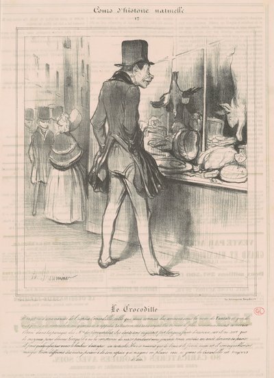 Krokodýl od Honoré Daumier