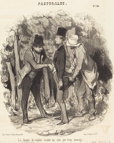 Nebezpečí... návštěvy webu, který je příliš divoký od Honoré Daumier
