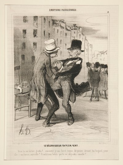 Odmašťovač pod širým nebem od Honoré Daumier