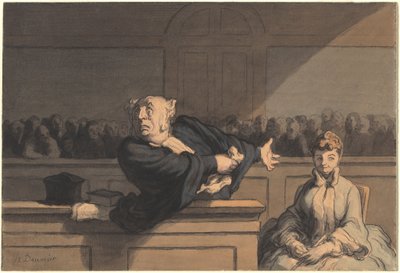 The Defender (poradce pro obranu) od Honoré Daumier