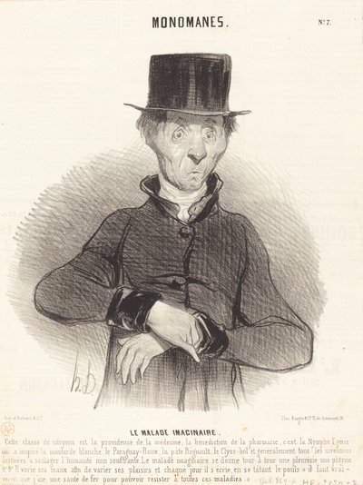 Imaginární nemocný od Honoré Daumier