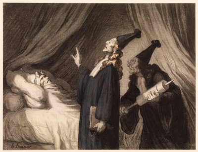 Imaginární nemocný od Honoré Daumier