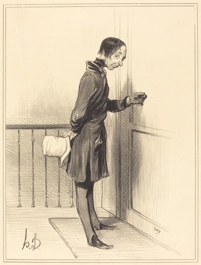 Žebrák doma od Honoré Daumier