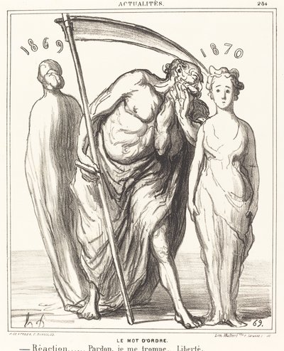 Heslo: Reakce... Odpuštění... Svoboda od Honoré Daumier