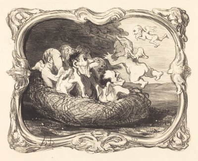 Opuštěné hnízdo od Honoré Daumier
