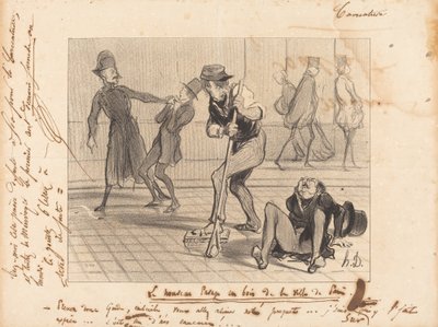 Nová dřevěná dlažba... z Paříže od Honoré Daumier