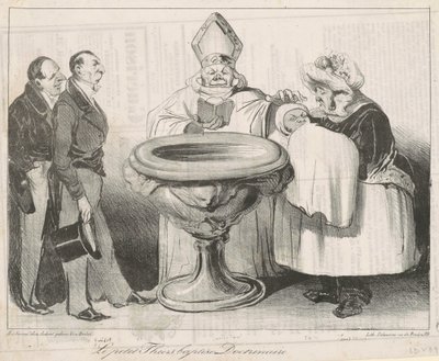 Le Petit Thiers, pokřtěný doktrinář od Honoré Daumier
