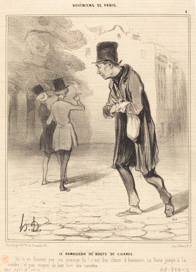 Sběratel útržků doutníků od Honoré Daumier