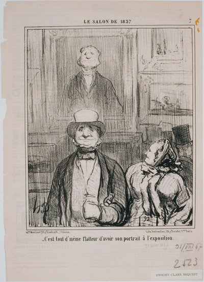 Salon 1857- Komentář, v tomto sklepě… od Honoré Daumier