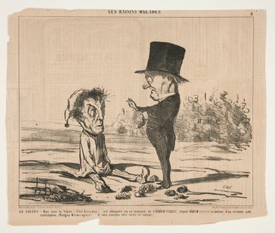 The Scholar - Můj přítel, Vine, (Vitis Linnaeus.), je v tuto chvíli pod útokem od Honoré Daumier