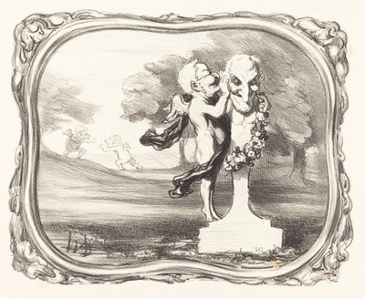 Tajemství svěřené bohu Faun od Honoré Daumier