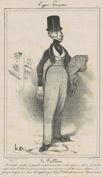 Krejčíř od Honoré Daumier
