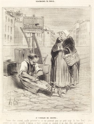 Střihač psů od Honoré Daumier
