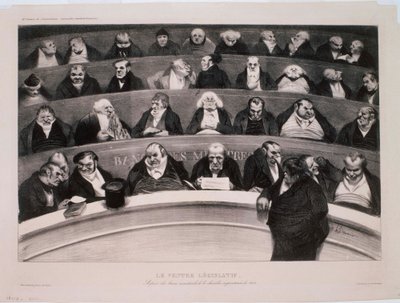 Legislativní břicho od Honoré Daumier