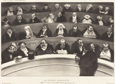 Legislativní břicho od Honoré Daumier