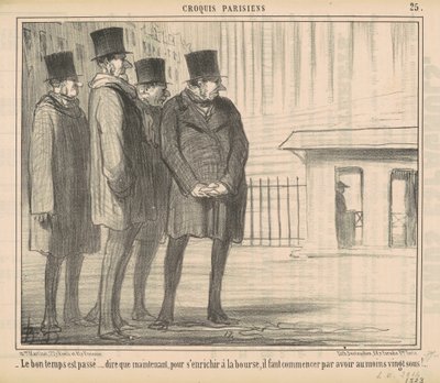 Dobré časy pominuly... od Honoré Daumier