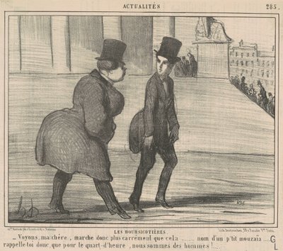 Burzovní makléři... Podívejme se, má drahá... od Honoré Daumier