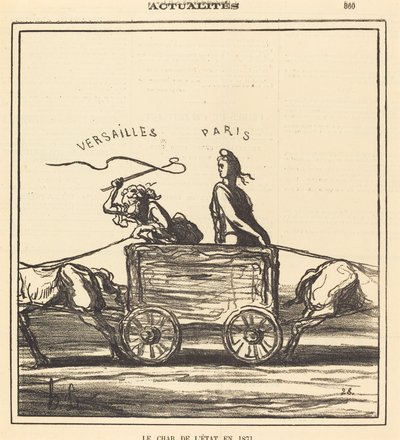 Státní tank v roce 1871 od Honoré Daumier