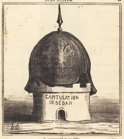 Korunovace jeho stavby od Honoré Daumier