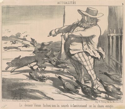 Doktorka Véronová vypouští všechny kachny... od Honoré Daumier