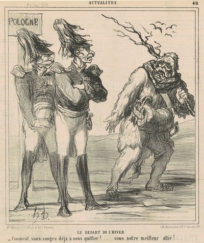Začátek zimy od Honoré Daumier