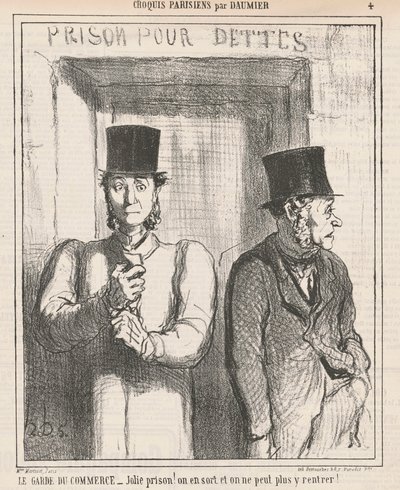Obchodní stráž od Honoré Daumier