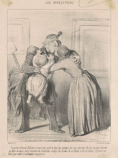 Le garde national Rifolard... od Honoré Daumier