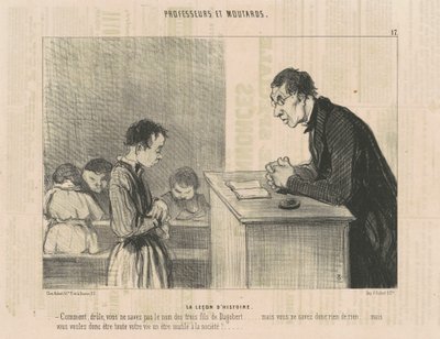 Lekce dějepisu od Honoré Daumier