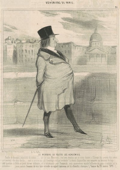 Člen všech akademií od Honoré Daumier