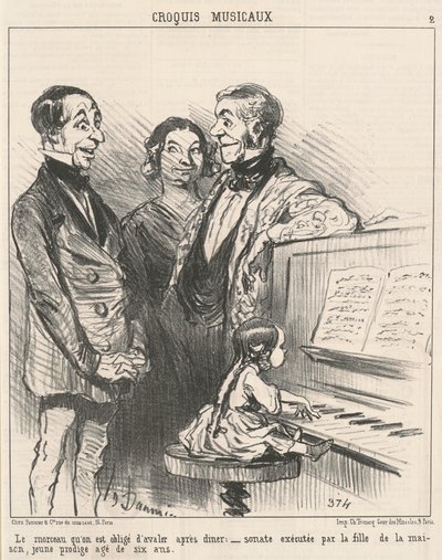 Kousek, který musíme spolknout... od Honoré Daumier
