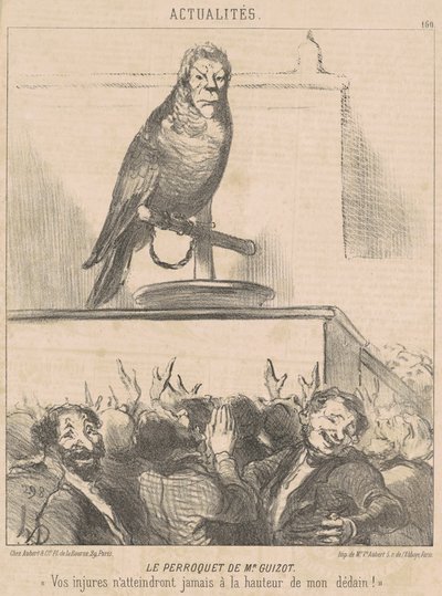 Papoušek M. Guizot od Honoré Daumier