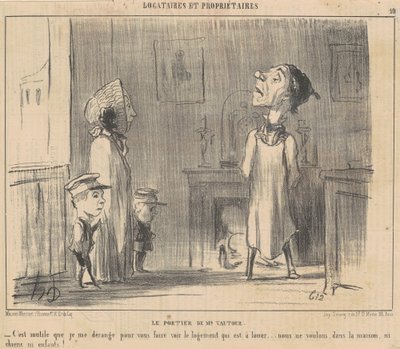 Vrátný pana Vulturea od Honoré Daumier