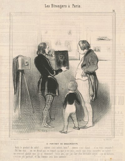 Daguerotypní portrét od Honoré Daumier