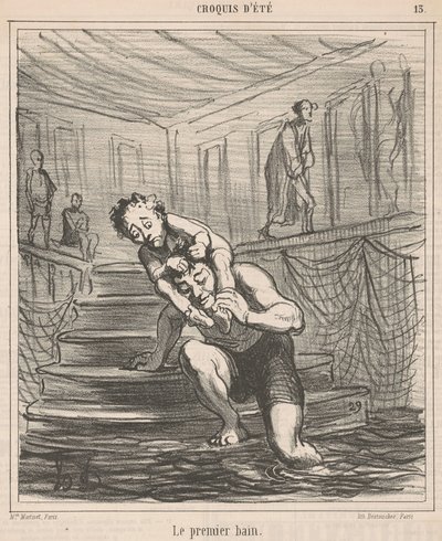 První koupel od Honoré Daumier