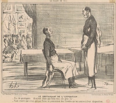 Výstavní restaurace od Honoré Daumier