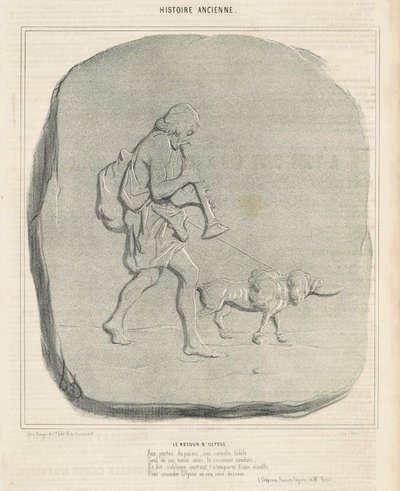 Návrat Odyssea od Honoré Daumier