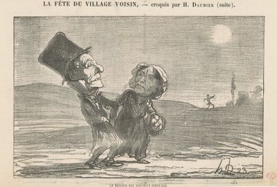 Návrat je často obtížný od Honoré Daumier