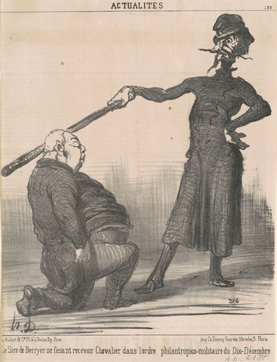 Otec Berryer ... Chevalier ... od Honoré Daumier