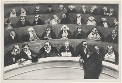 Legislativní břicho od Honoré Daumier