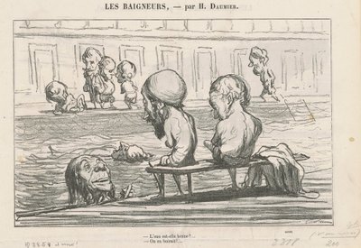 Je voda dobrá? ... / Plná voda od Honoré Daumier