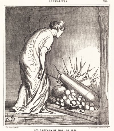 Vánoční dárky z roku 1868 od Honoré Daumier