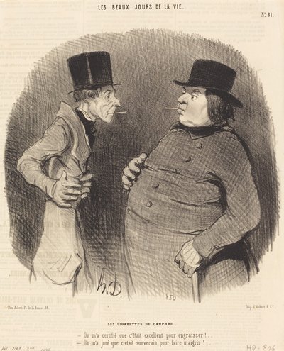Kafrové cigarety od Honoré Daumier