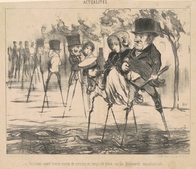 Pařížané našli způsob, jak obejít... od Honoré Daumier