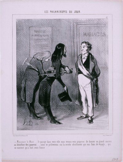 Les Philanthropes du Jour- pane starosto ... Procházka vaším městem ... od Honoré Daumier